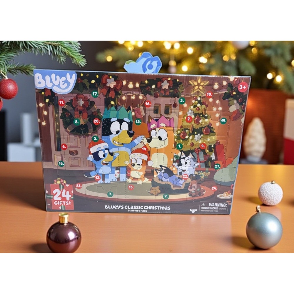 NEW Bluey's Classic Christmas Surprise Pack Advent Calendar 2024 - 24 Gifts